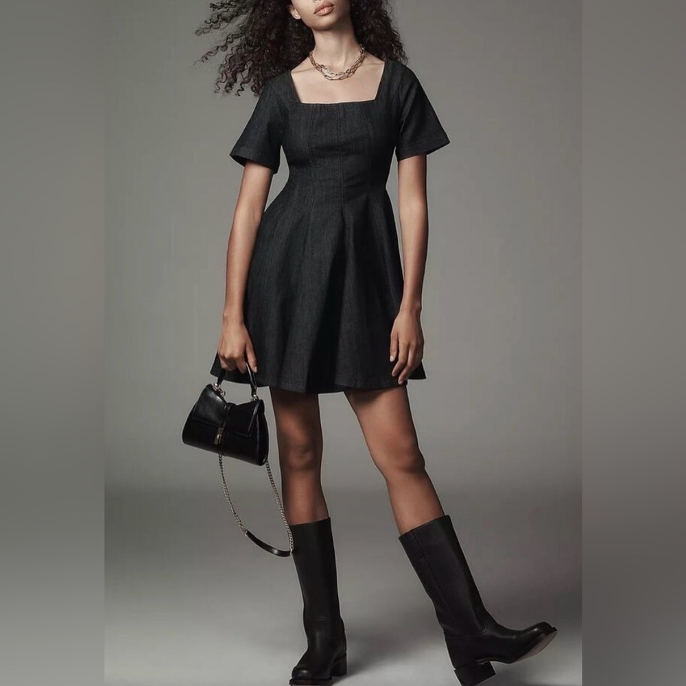Anthropologie Pilcro denim mini dress